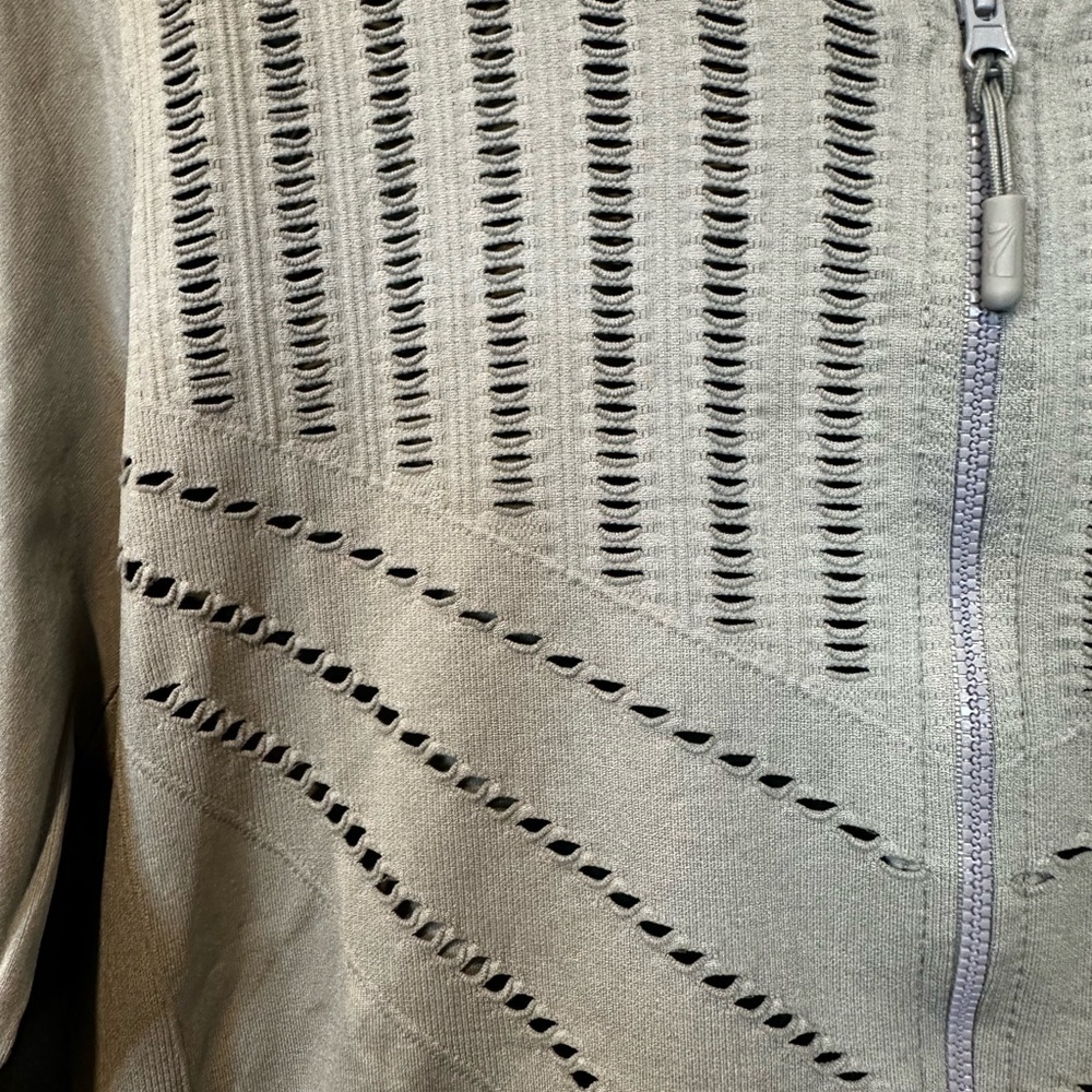 Green sage Zip-Up Jacket - Picture 3 of 6